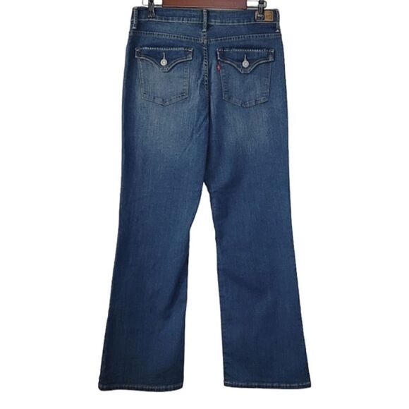 Levi's Perfectly Slimming Boot Cut Faded Denim Jeans Size S/C NWOT - Picture 2 of 7